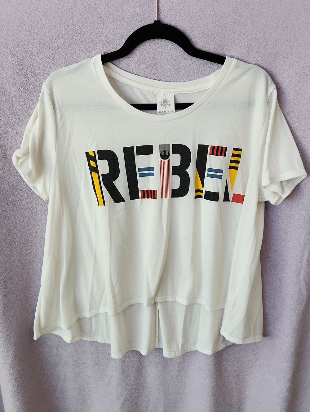 ✨️3/$20✨️ Disney Star Wars Rebel Flowy Baggy White Tee Shirt